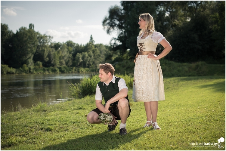Pre-Shoot in Tracht an der Donau bei Ingolstadt